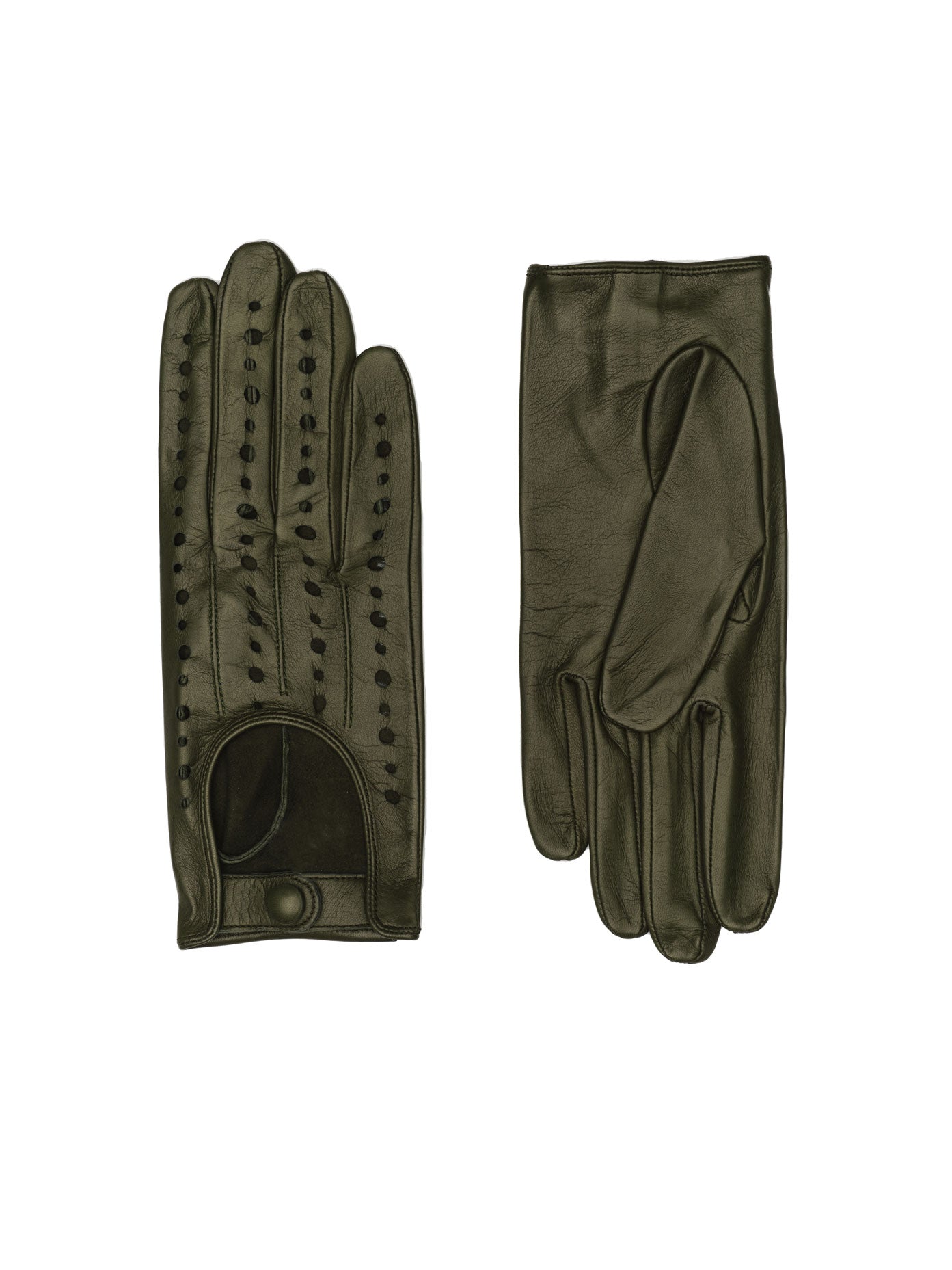 Green best sale driving gloves