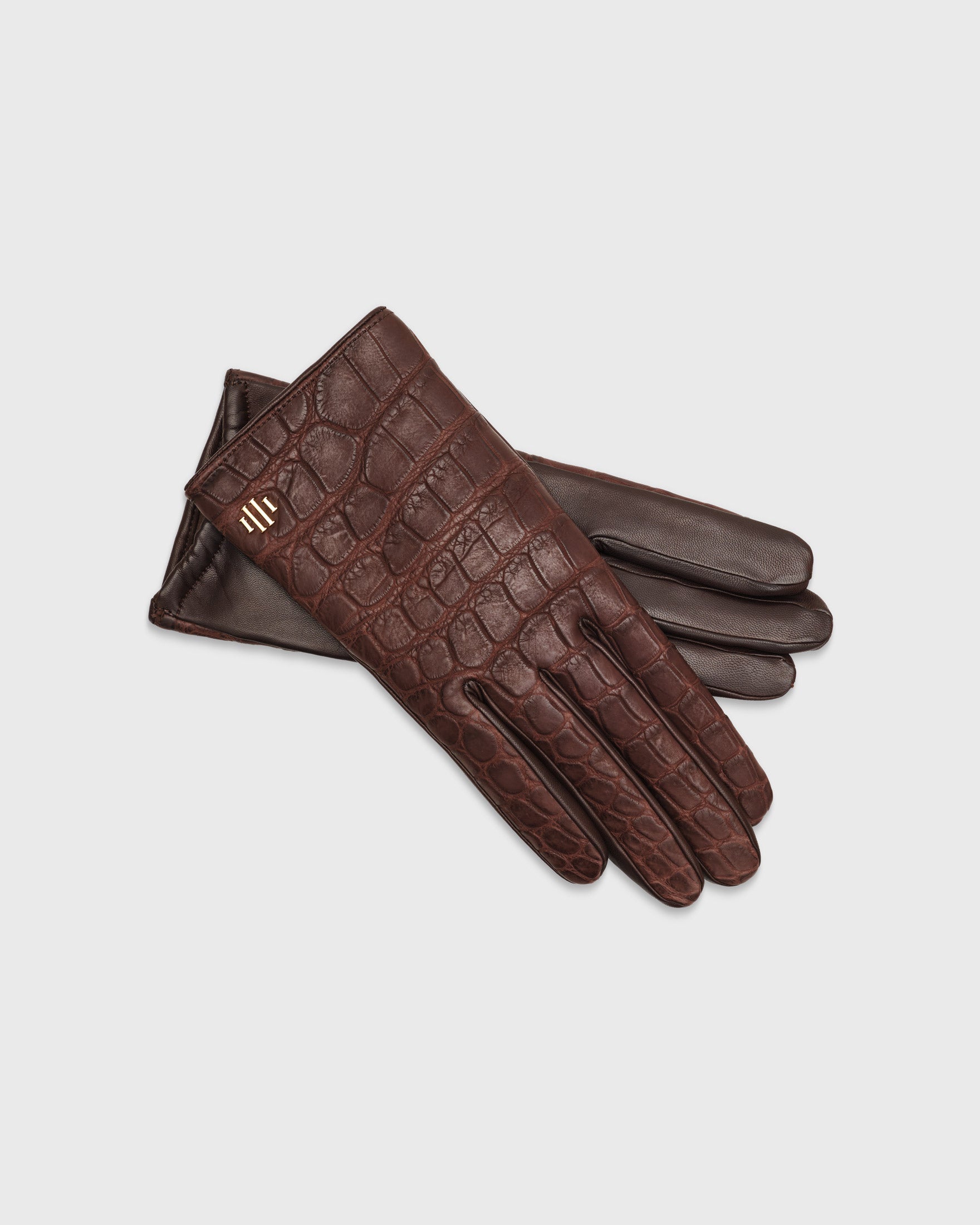 Crocodile leather deals gloves