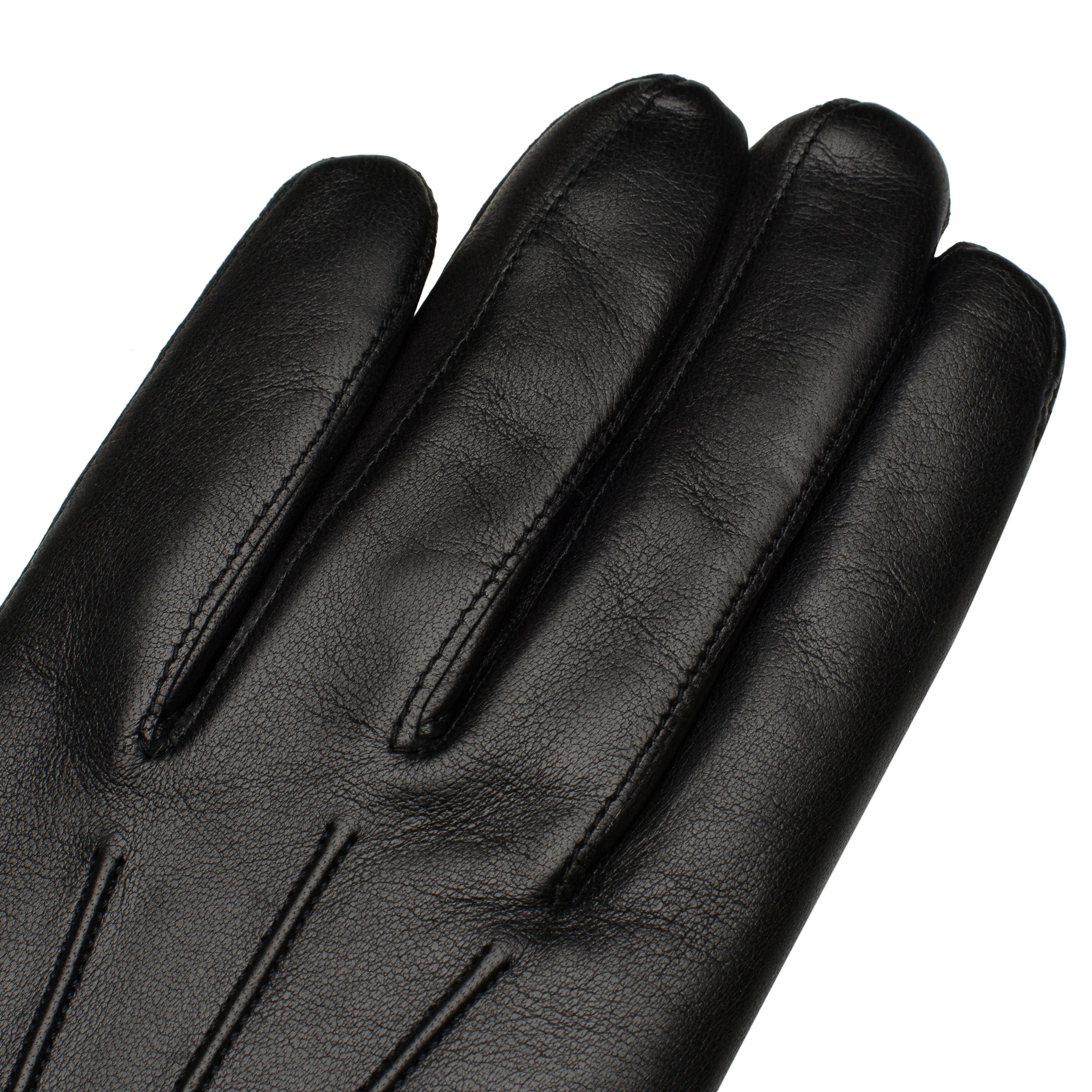 Benevento Men's Black Leather Gloves – Handmade Leather Gloves